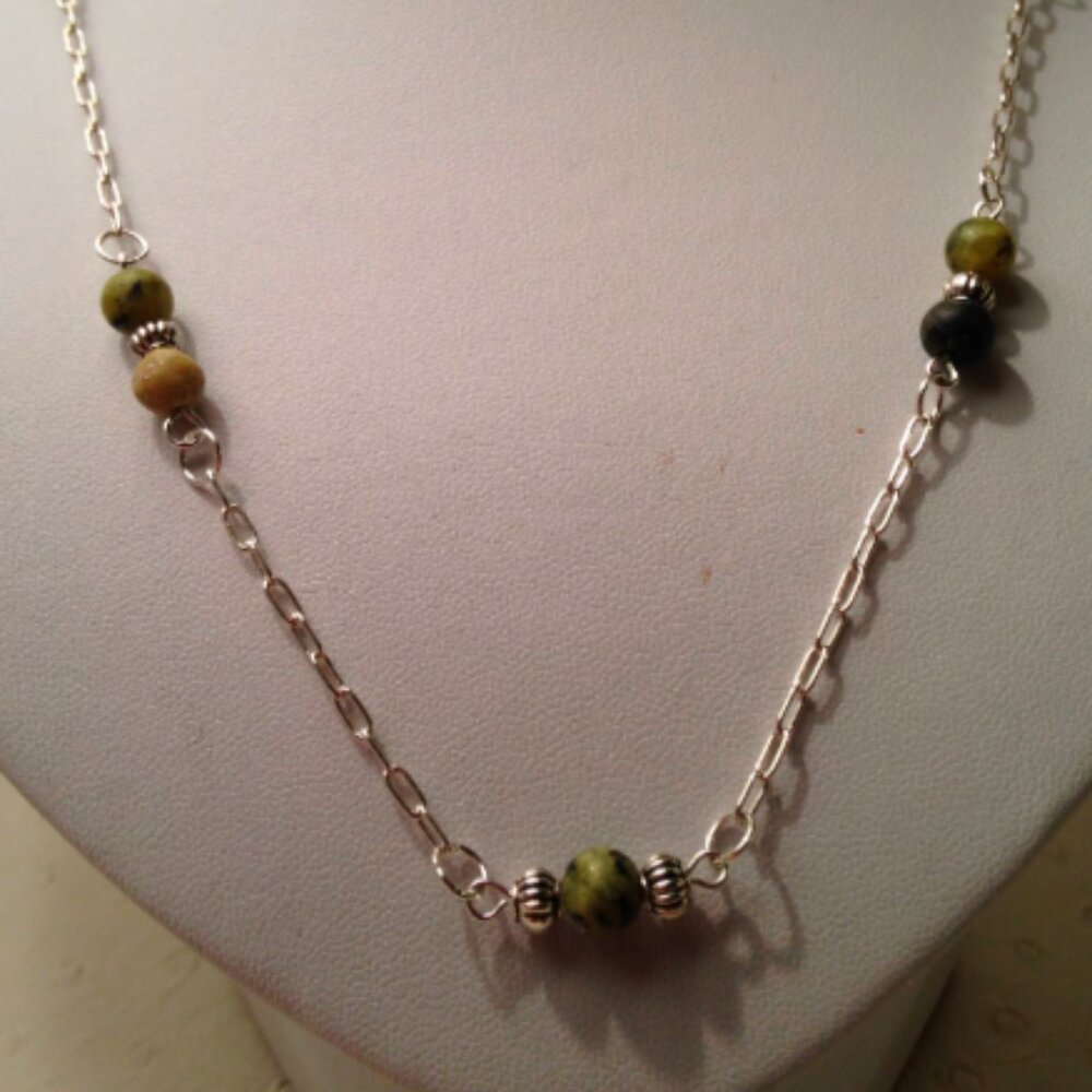 NEW Serpentine crystal necklace